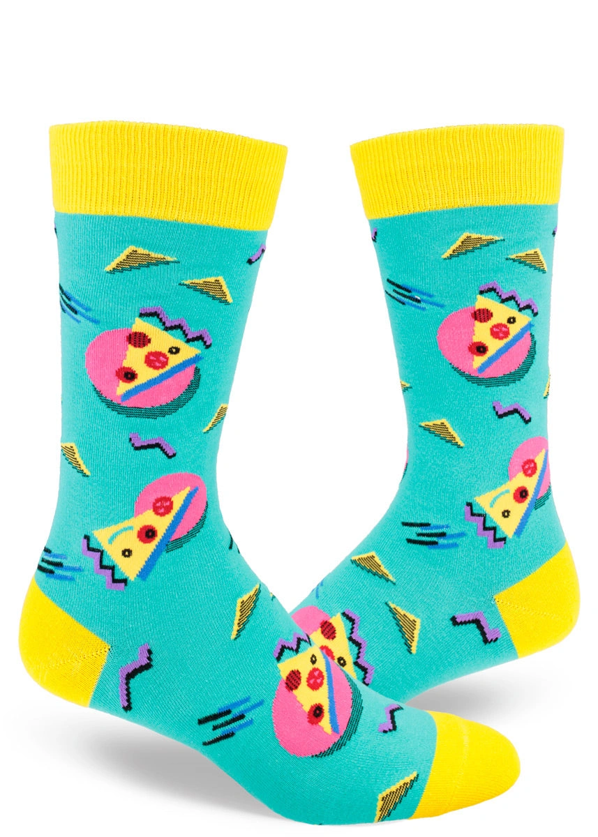 Totally Rad 80s Pizza Party Crew Tee – Level Up Your Throwback Style!
